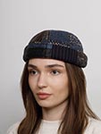 Шапка STETSON арт. 8820910 DOCKER PATCHWORK (синий / серый)